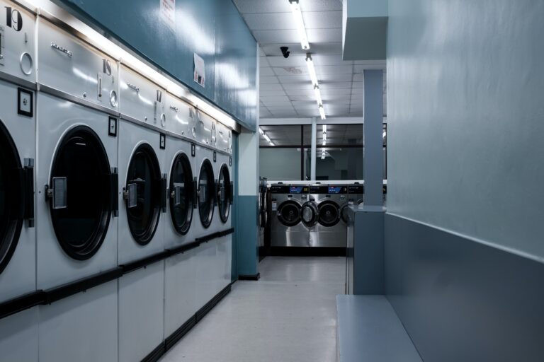 A commercial laundry operation. Simplify your commercial laundry with Stamford Uniform and Linen.